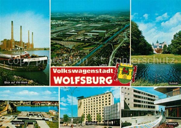 Wolfsburg VW-Werk Schloß Teichbreite Rathaus