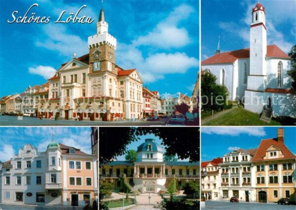 Loebau Sachsen mit Kirche