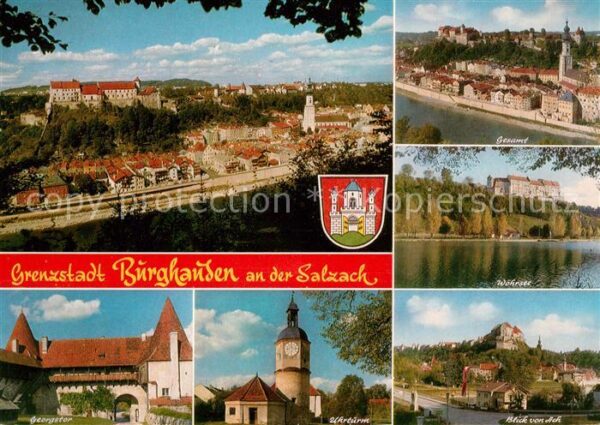 Burghausen Salzach Fliegeraufnahme Wöhrsee Blick von Ach U