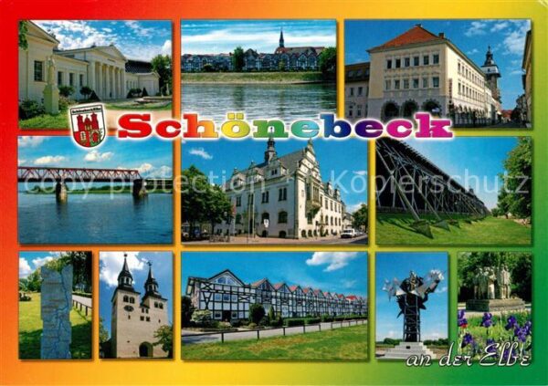 Schoenebeck Elbe Brückenpartie Fachwerk