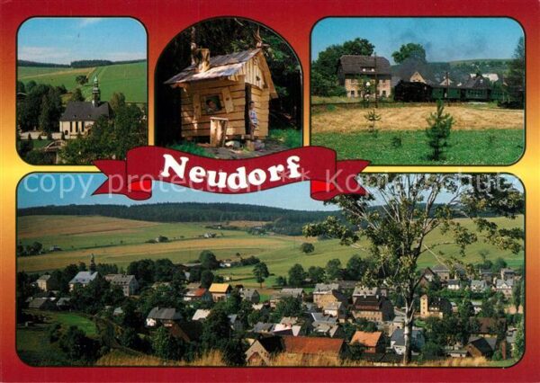 Neudorf Erzgebirge Kirche Schutzhütte Fichtelbergbahn