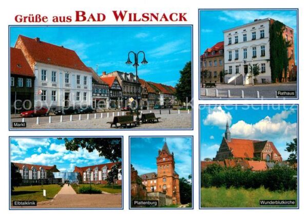 Bad Wilsnack Markt Rathaus Elbtalklinik Plattenburg