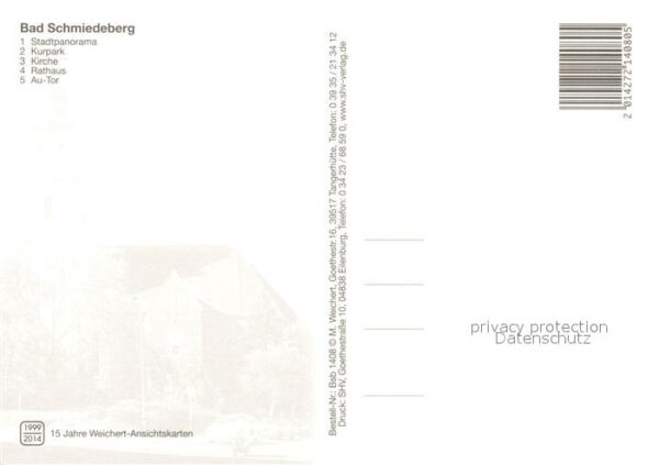 Bad Schmiedeberg Stadtpanorama Kurpark Kirche Rathaus Au – Bild 2