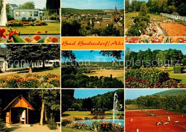 Bad Bodendorf Tennisplatz Park Springbrunnen Panroram