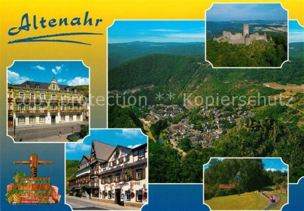 Altenahr Hotel zum schwarzen Kreuz Burg Rodelbah