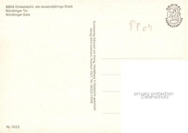 Dinkelsbuehl N?rdlinger Tor – Bild 2