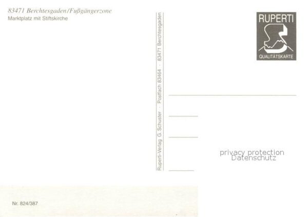 Berchtesgaden Fu?g?ngerzone Marktplatz Stiftskirche – Bild 2