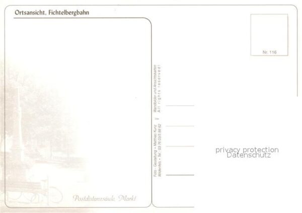 Oberwiesenthal Erzgebirge Ortsansicht Fichtelbergbahn – Bild 2