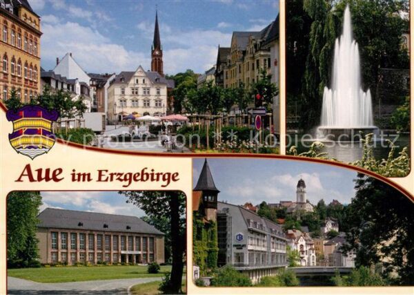 Aue Erzgebirge Altmarkt Nikolaikirche Kulturhaus Carol