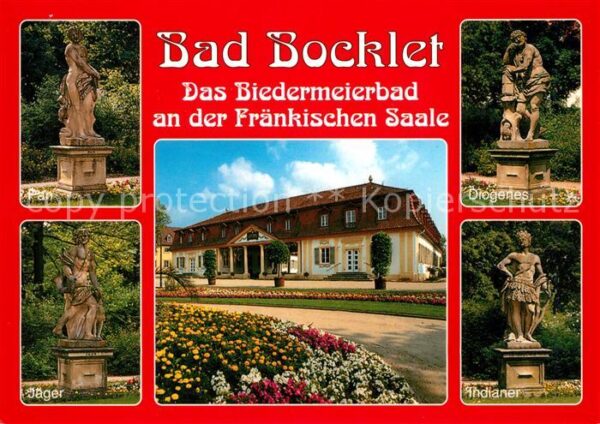 Bad Bocklet Biedermeierbad Statuen Pan Jäger Indian