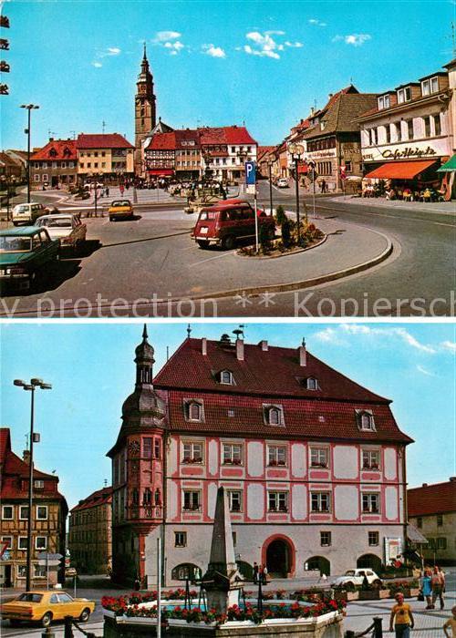 Bad Koenigshofen Marktplatz Schlundhaus Rathaus Vierröhr