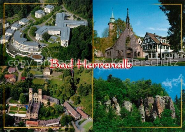 Bad Herrenalb Fliegeraufnahme Falkenberg Klinik Klost
