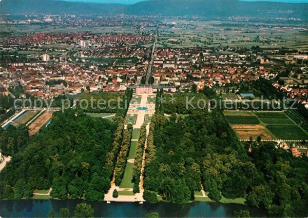 Schwetzingen Fliegeraufnahme Schlossgarten Schloss S