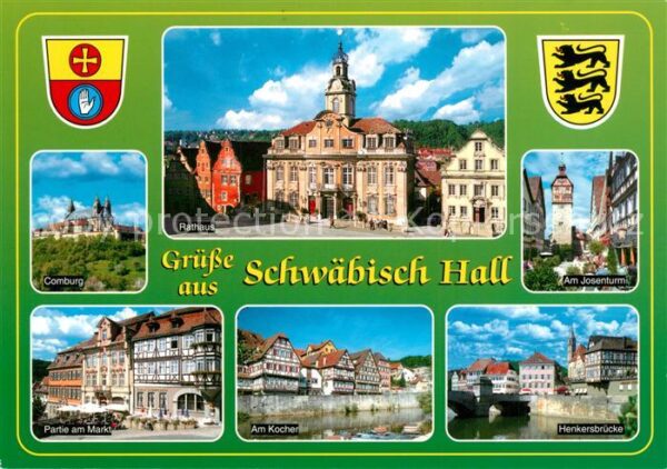 Schwaebisch Hall Comburg Rathaus Josenturm Markt Kocher