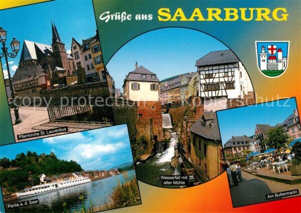Saarburg Saar Pfarrkirche Sankt Laurentius Fährschiff
