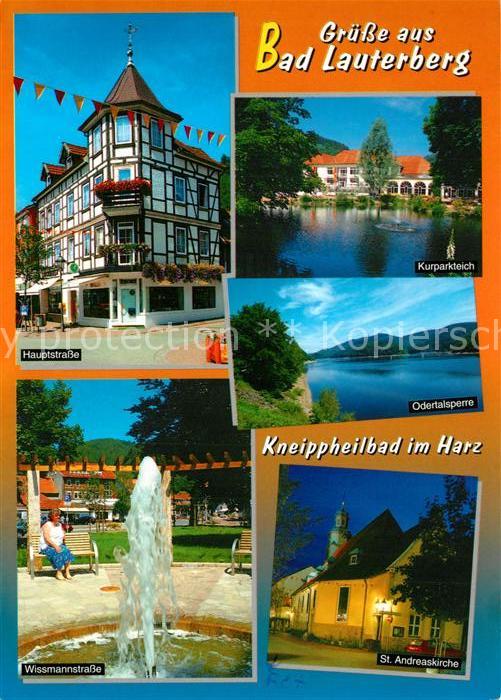 Bad Lauterberg Hauptstraße Kurparkteich Sankt Andreask