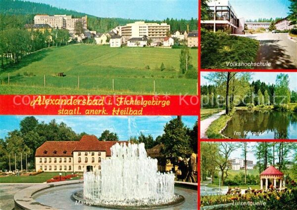 Alexandersbad Bad Luisenquelle Volkshochschule Kurpark Ma