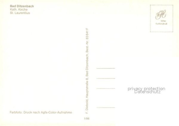 Ditzenbach Bad Sankt Laurentius Kirche Winteraufnahme – Bild 2