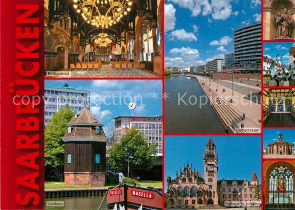 Saarbruecken Rathaussaal Saarkran Rathaus Sankt Joha