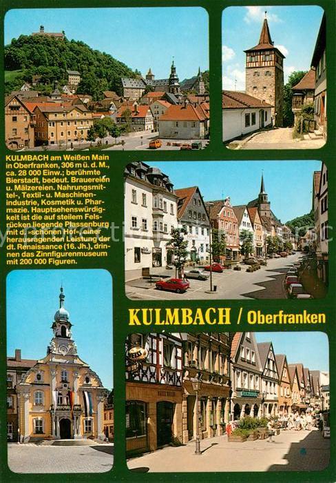 Kulmbach Rathaus Stadtansichten Fachwerkhäuser