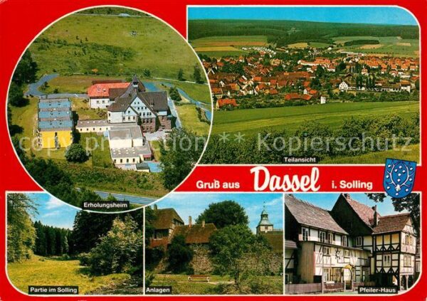 Dassel Solling Pfeiler Haus Anlagen Erholungsheim Pano
