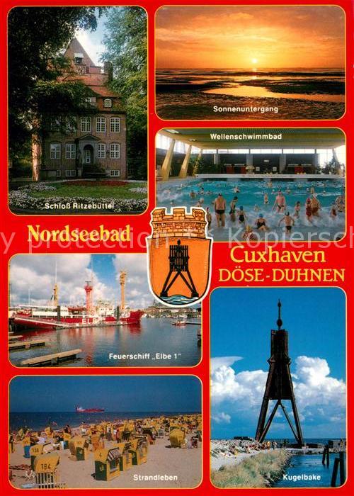 Cuxhaven Doese Nordseebad Duhnen Schlott Ritzebühel Wellenschwimm