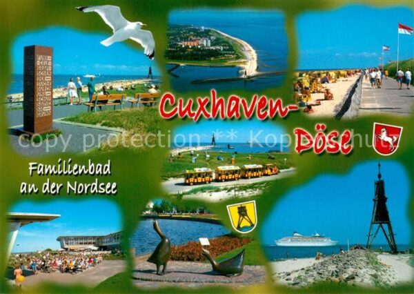 Cuxhaven Doese Nordseebad Fliegeraufnahme Strand Uferpromenade Ku