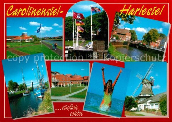 Carolinensiel-Harlesiel Ostfriesland Mühle Hafen Stadtansichten