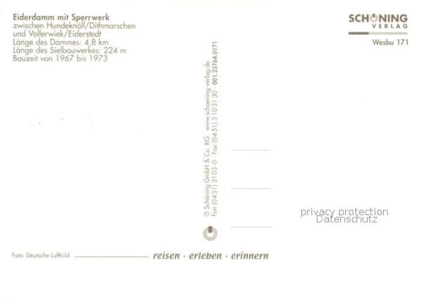 Vollerwiek Eiderdamm Sperrwerk Fliegeraufnahme – Bild 2