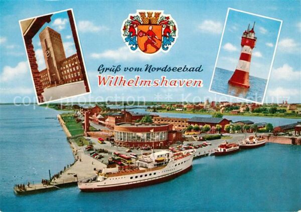 Wilhelmshaven Leuchtturm Roter Sand Rathaus Bäderflot
