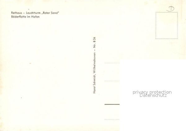 Wilhelmshaven Leuchtturm Roter Sand Rathaus Bäderflot – Bild 2
