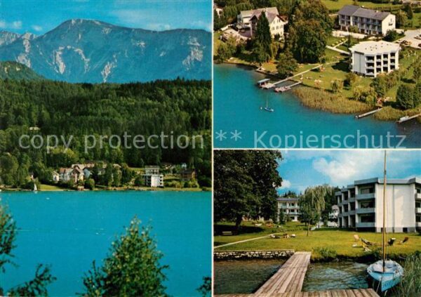 Auen Woerthersee Strandhotel Schabus Alpen Fliegeraufnah