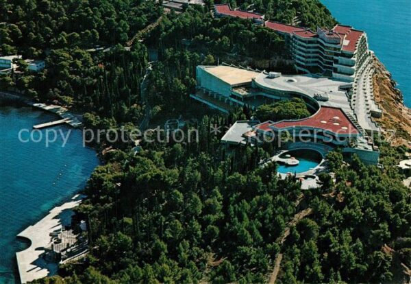 Dubrovnik Ragusa Cavtat Croatia Hotel Fliegeraufnahme