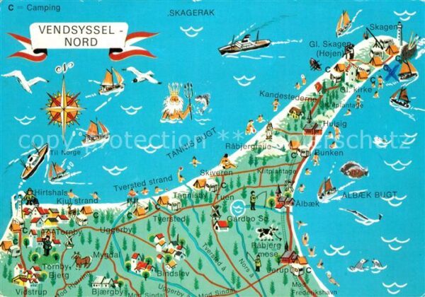 Vendsyssel Danmark Landkarte