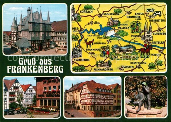 Frankenberg Eder Rathaus Altstadt Fachwerkhäuser Denkmal