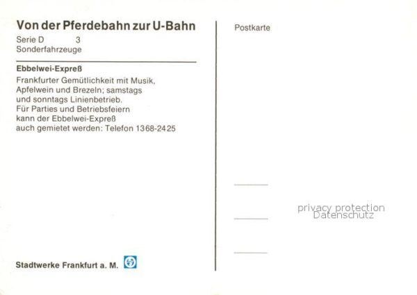 Frankfurt Main Ebbelwei Express Von der Pferdebahn zur – Bild 2