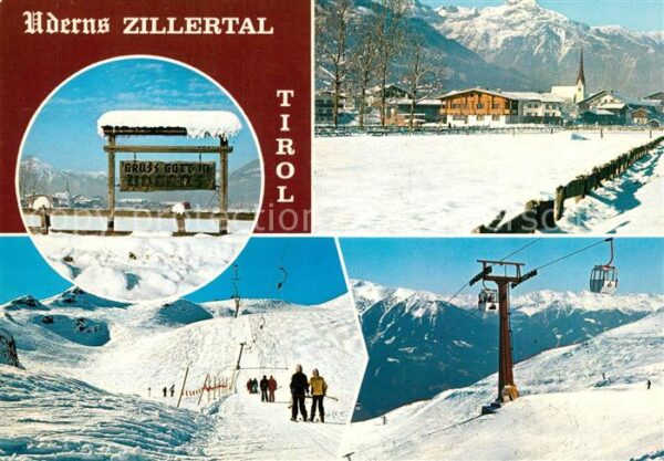 Uderns Wintersportplatz Zillertaler Alpen Berg