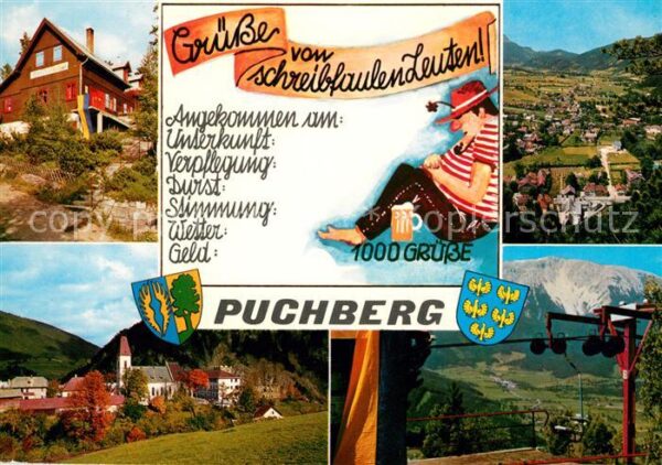 Puchberg Schneeberg Berghaus Ortsansicht mit Kirche Bergbah