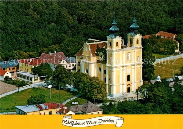 Maria Dreieichen Basilika 18. Jhdt. Fliegeraufnahme