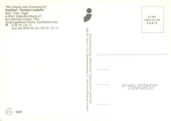 Ebbs Gasthaus Pension Lederer Buchberg – Bild 2