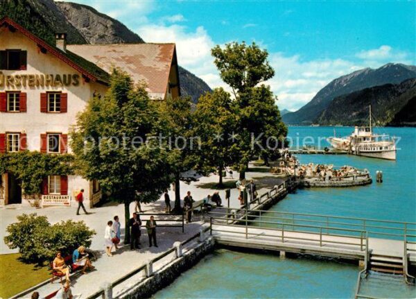 Pertisau Achensee Hotel Fürstenhof mit Schiffstation
