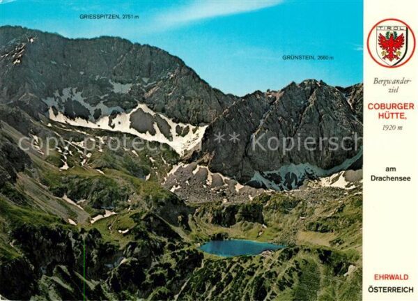 Coburgerhuette Fliegeraufnahme mit Drachensee