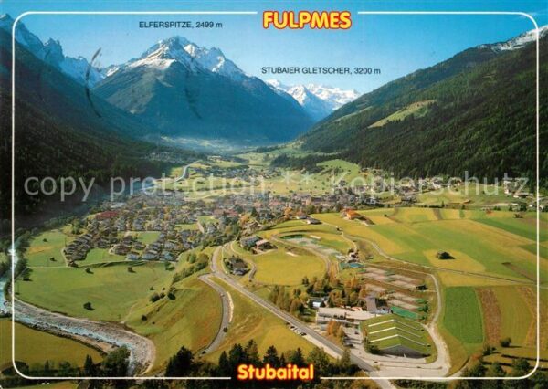 Fulpmes Tirol Fliegeraufnahme Stubaital Zuckerhütl