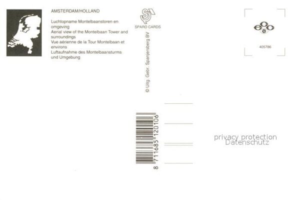 Amsterdam Niederlande Fliegeraufnahme Montelbaanstoren – Bild 2