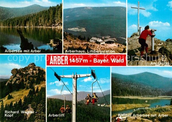 Arber Arbersee mit Arber Arberhaus Gipfel Lif