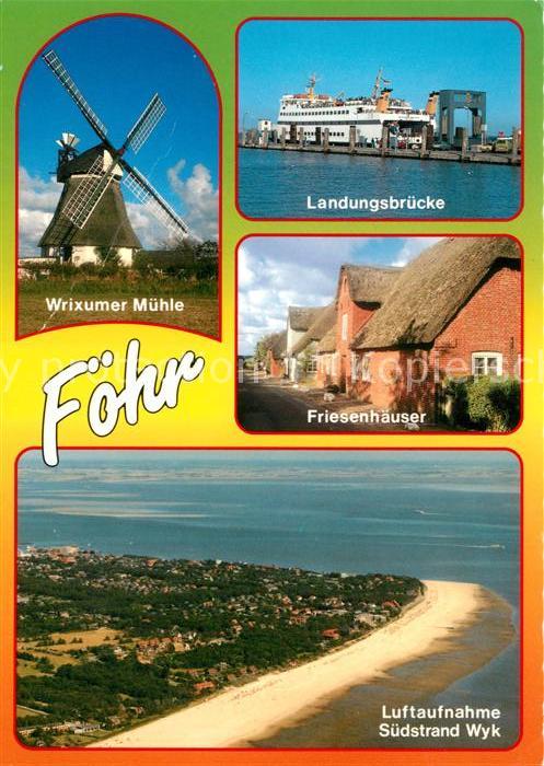 Insel Foehr Wrixumer-Mühle Landungsbrücke Friesenhä