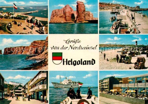 Helgoland Anlegebrücke Strand