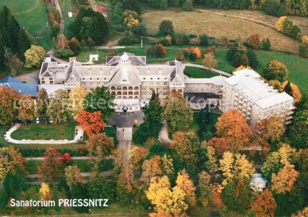 Jesenik Fliegeraufnahme Sanatorium Priessnitz