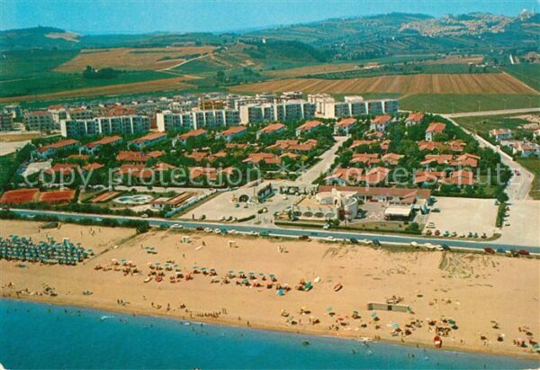 Portorecanati Fliegeraufnahme Villagio Turistico Romm