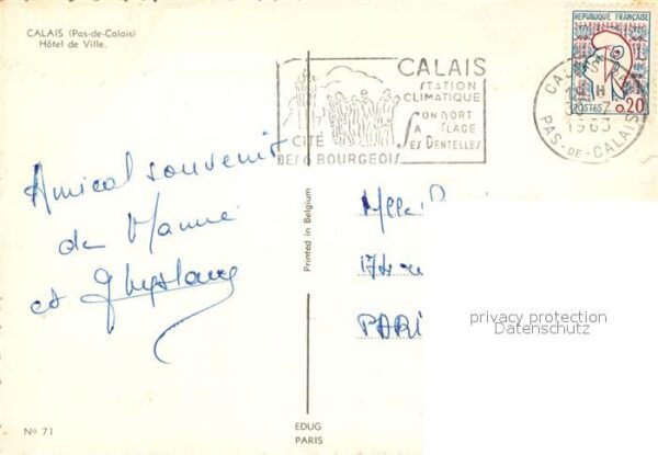 Calais Hotel de Ville – Bild 2